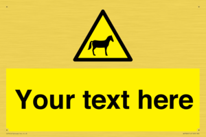 Custom warning horses